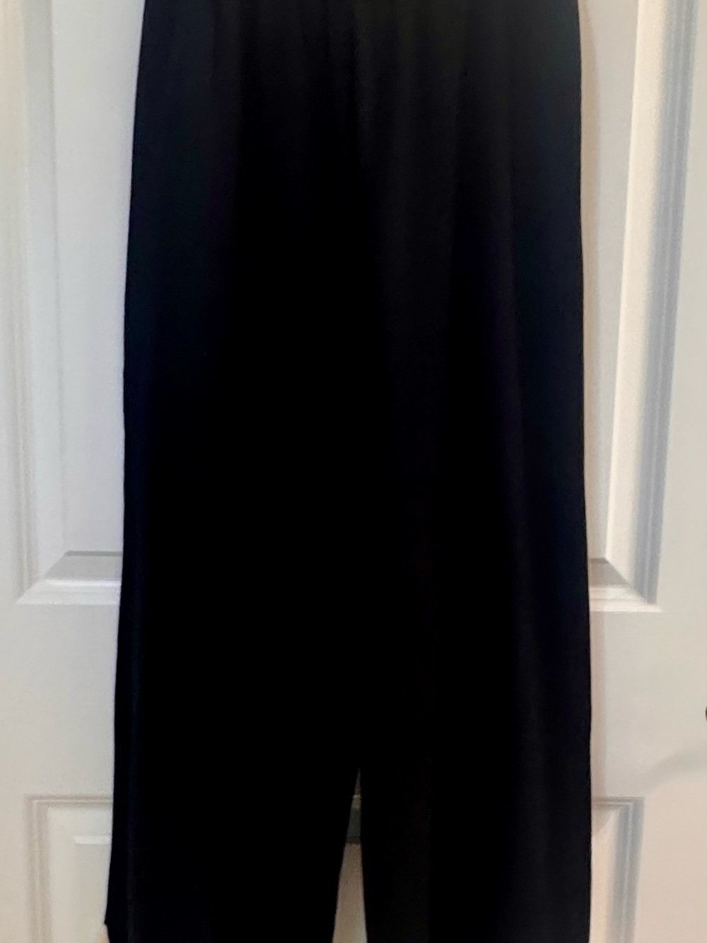 Black Wide-Leg Women's knit pants